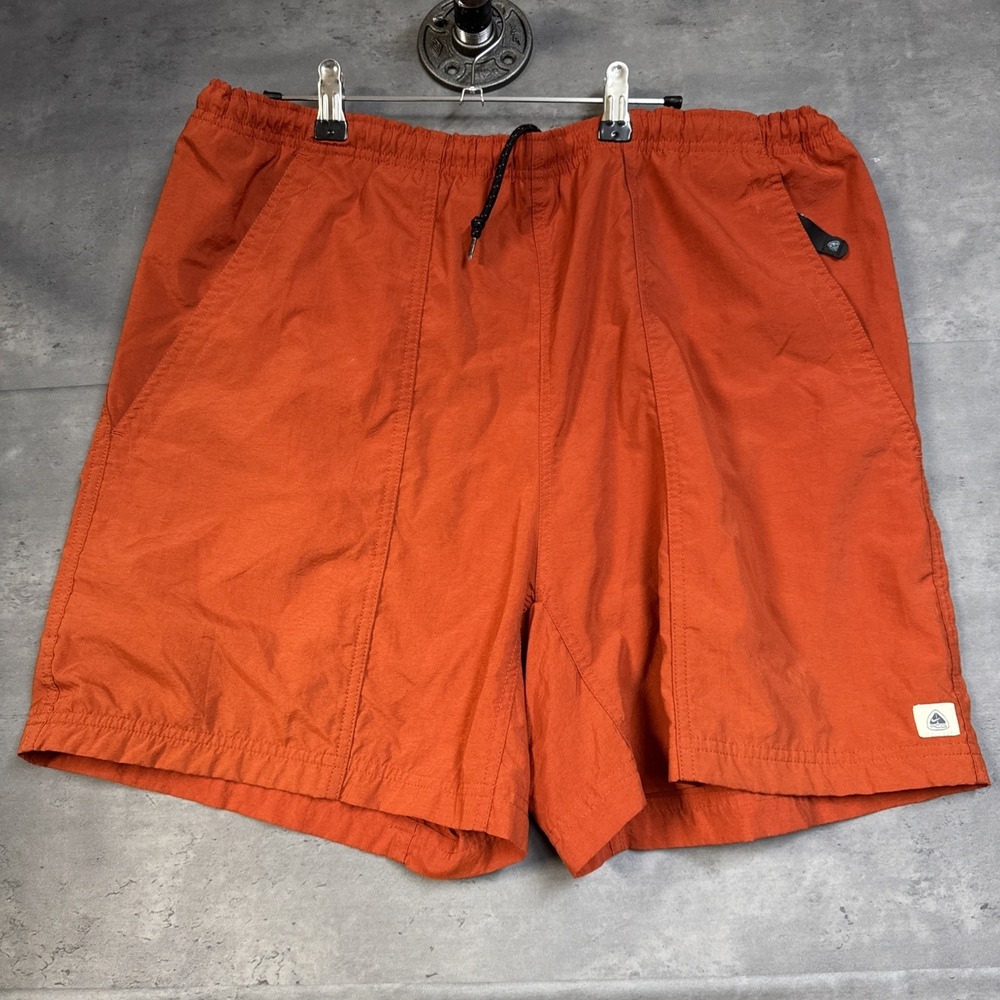 vintage Nike ACG orange swim shorts Elastic Waist Triangle ACG Logo Pockets Lg